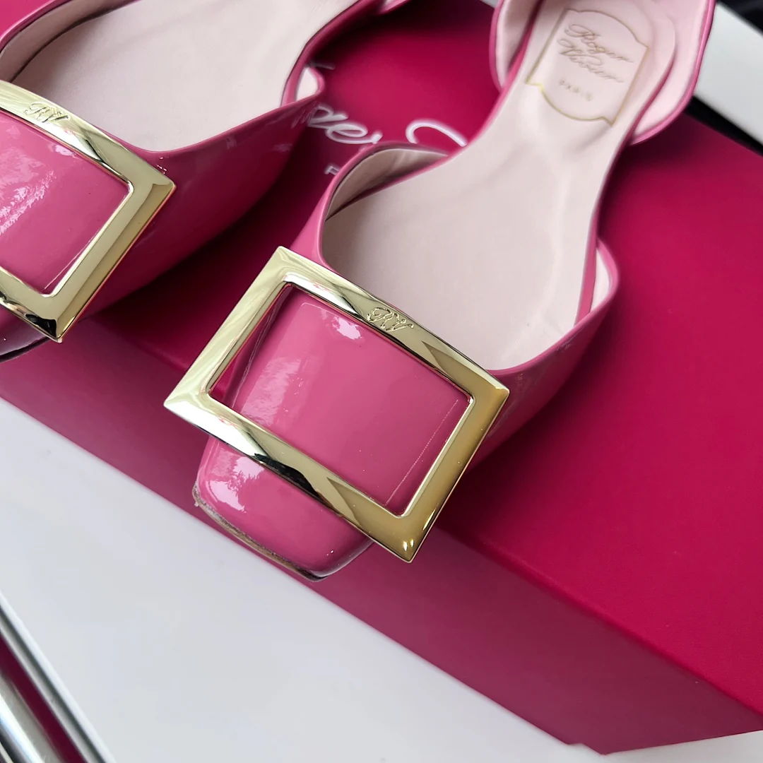 Обувь для автодомов - полые плоские туфли - арбузно-красный