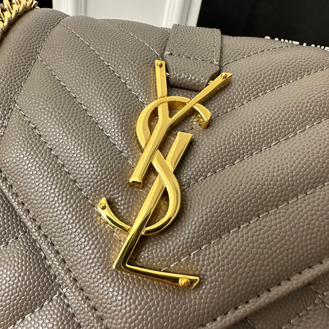 Конверт YSL, маленький, серый