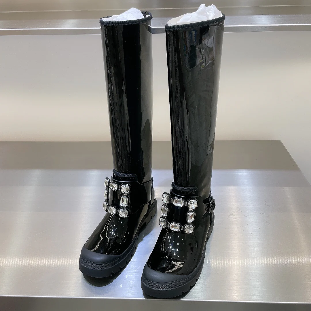 Лакированные ботинки RV для осени/зимы