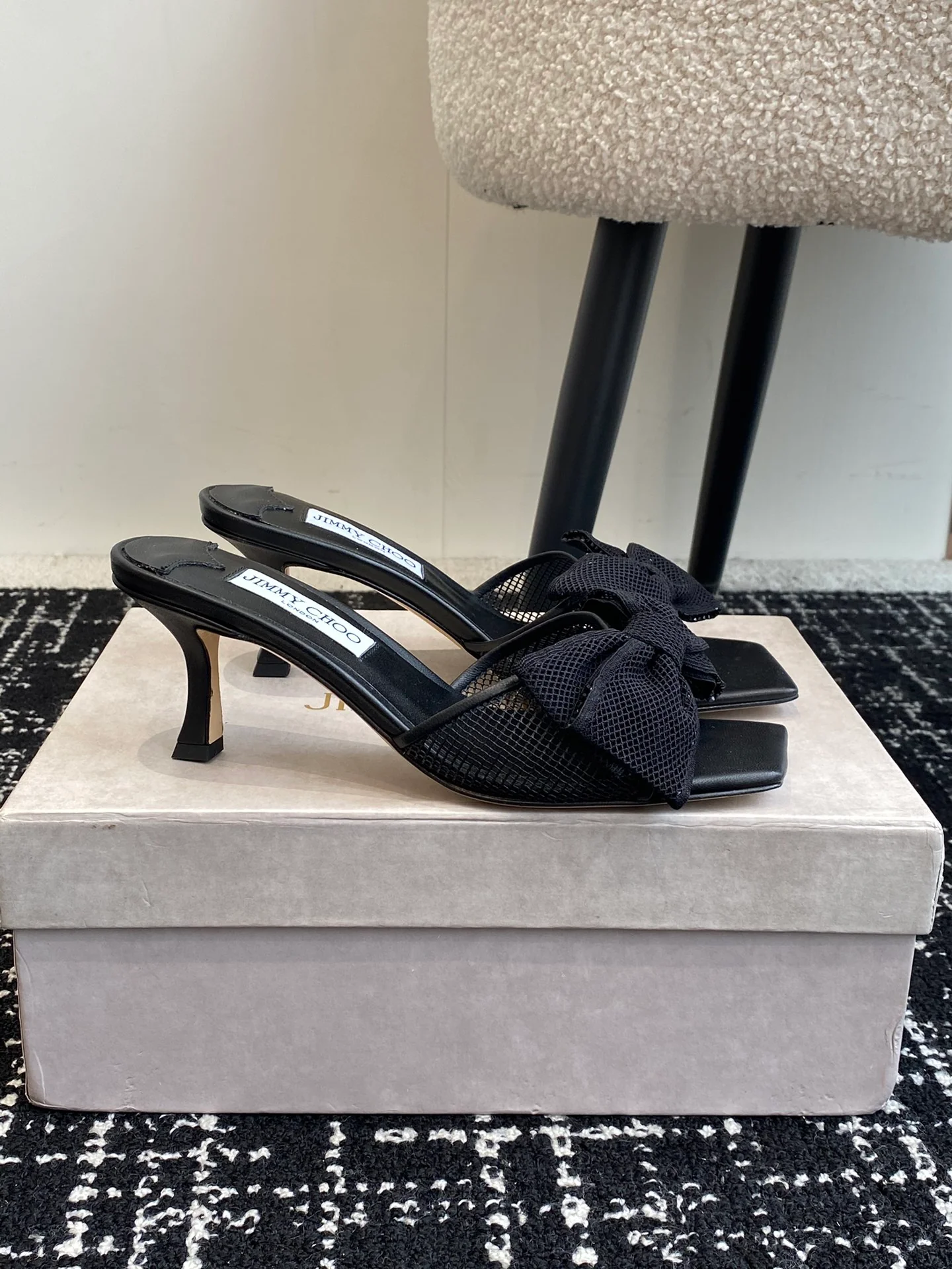 JC - Туфли-лодочки с квадратным носком, модель 2024 - Черные