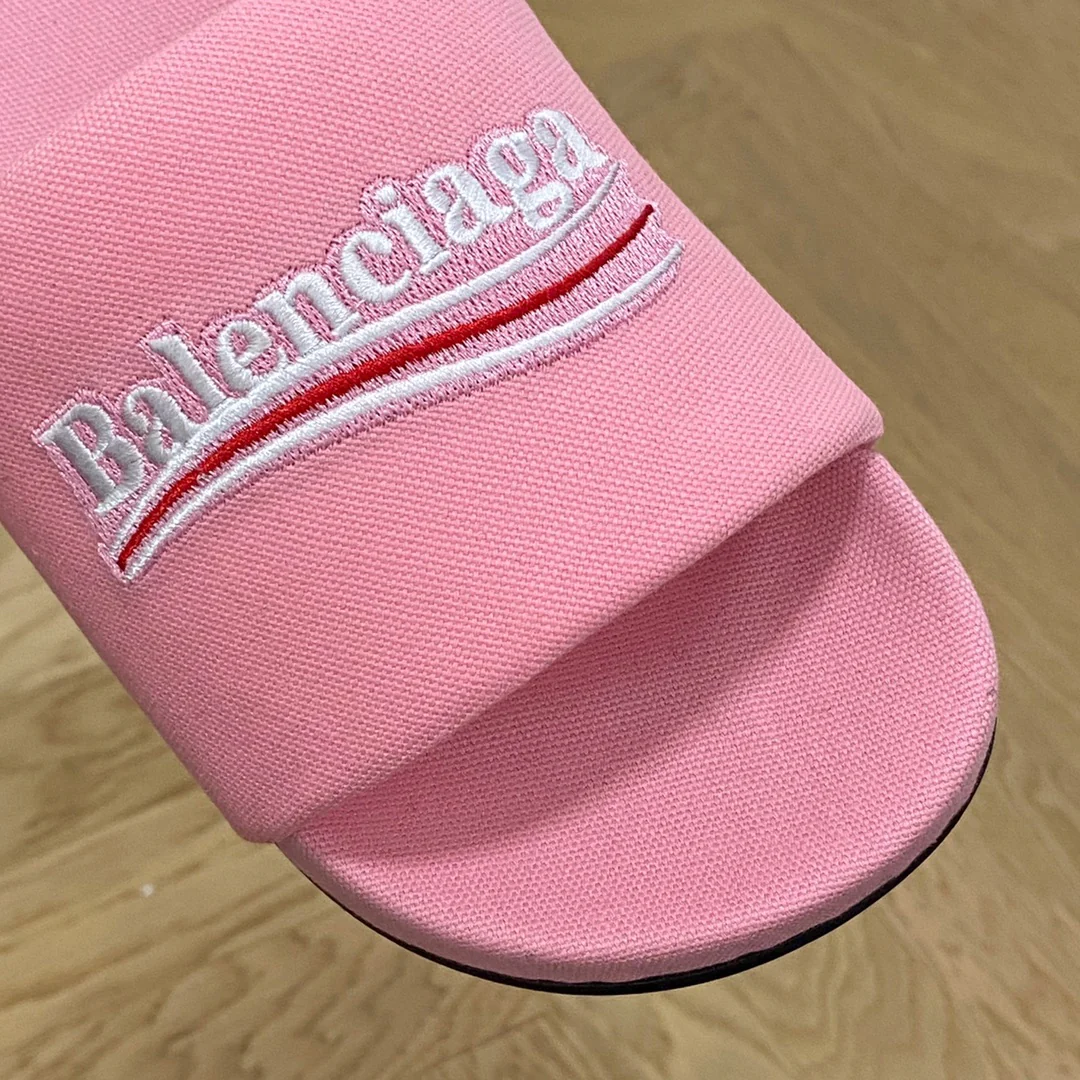 Balenciaga - Розовые тапочки - 1