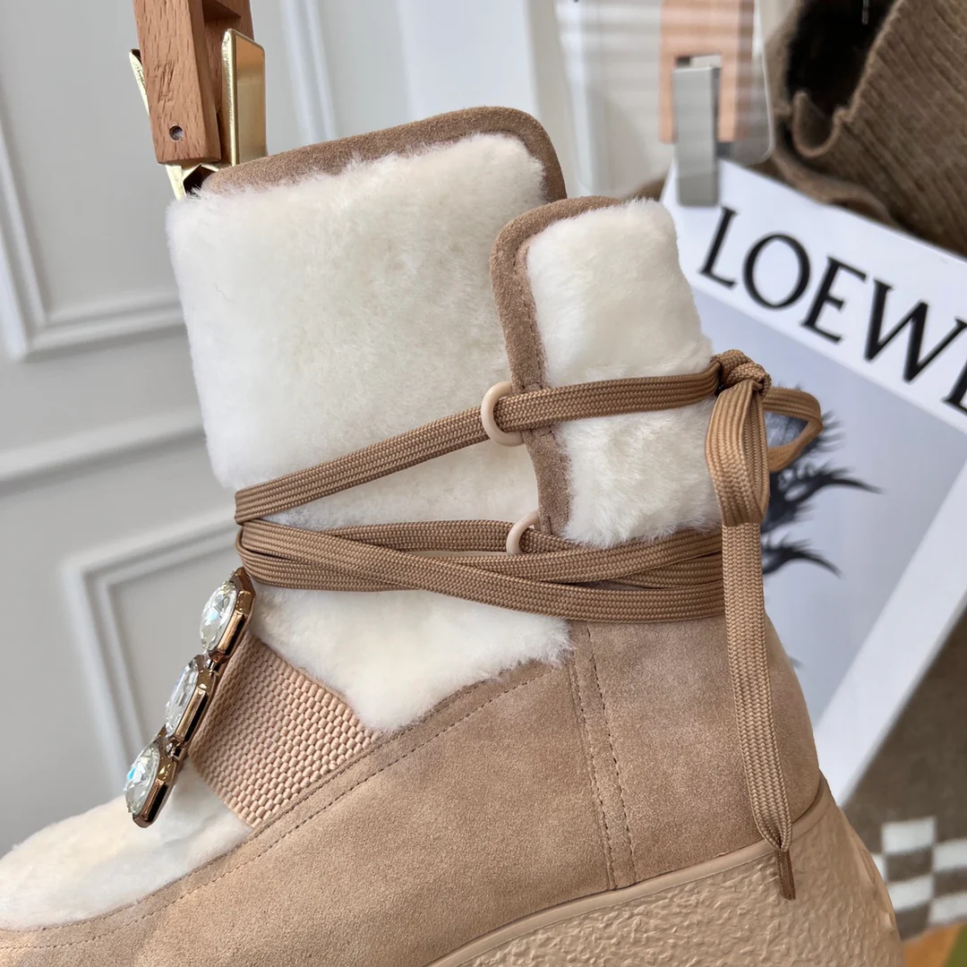 Шерстяные ботинки на платформе из коллекции RV осень/зима 2021