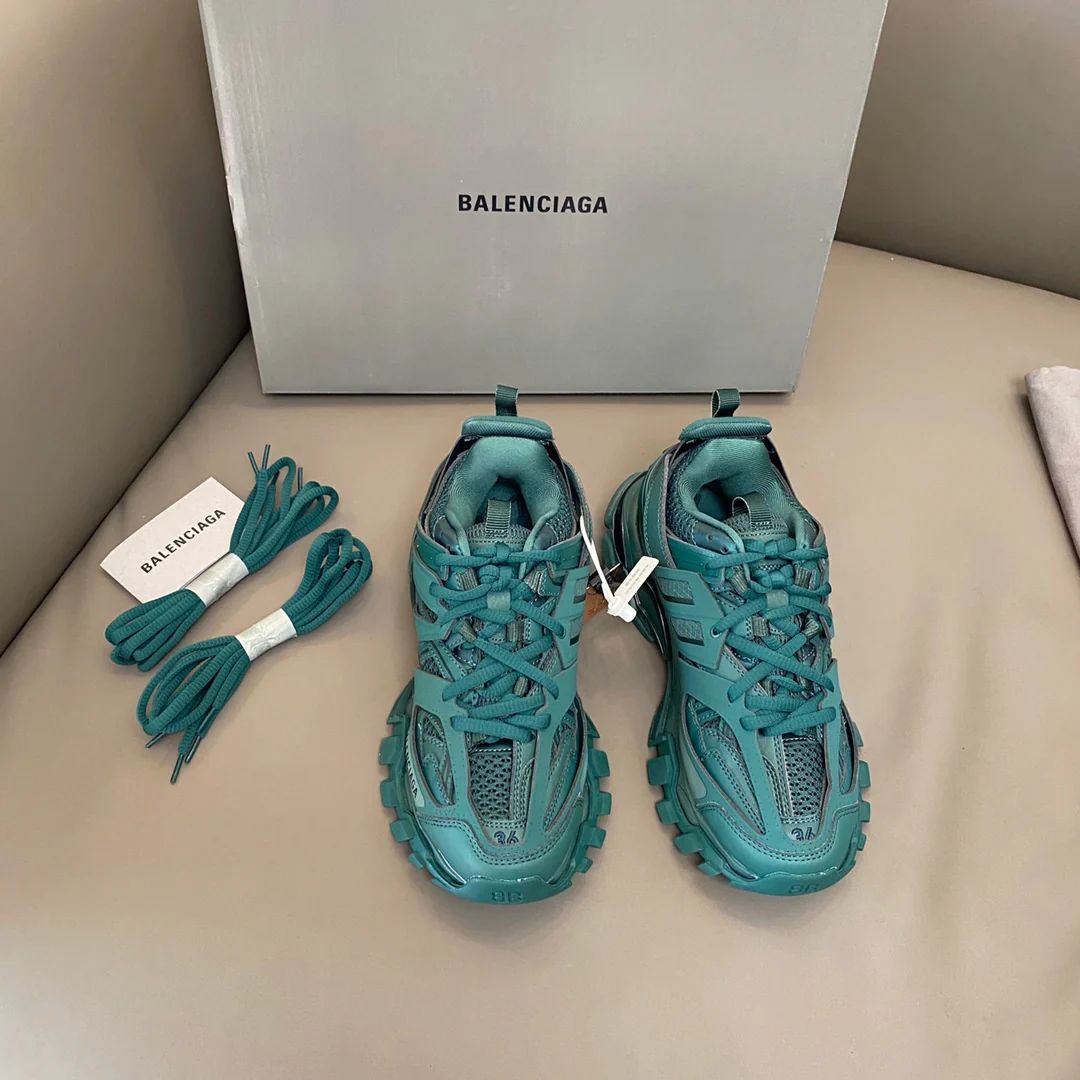 Кроссовки Balenciaga Track 3-0 на массивной подошве для пар - серия Rainbow, версия с золотой этикеткой - размеры 35-54