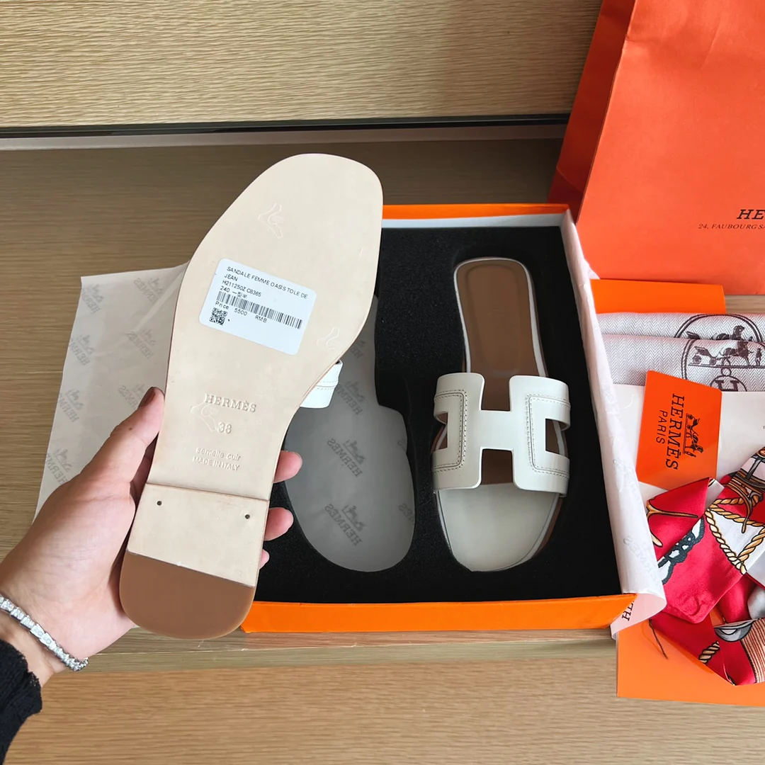 Сандалии Hermes-h Flat Sandals-4