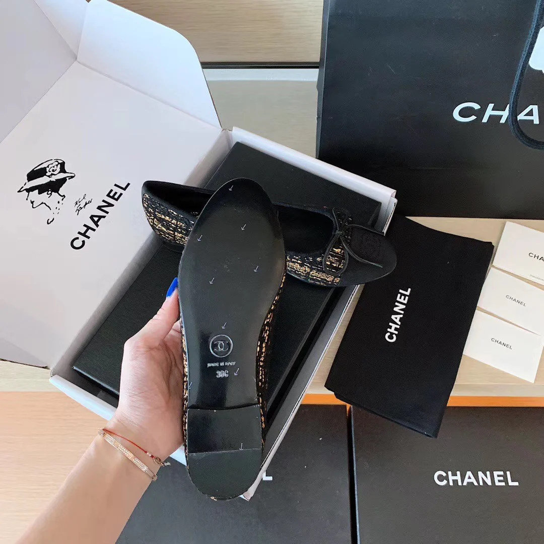 Chanel - Классические балетки - Балетный узор