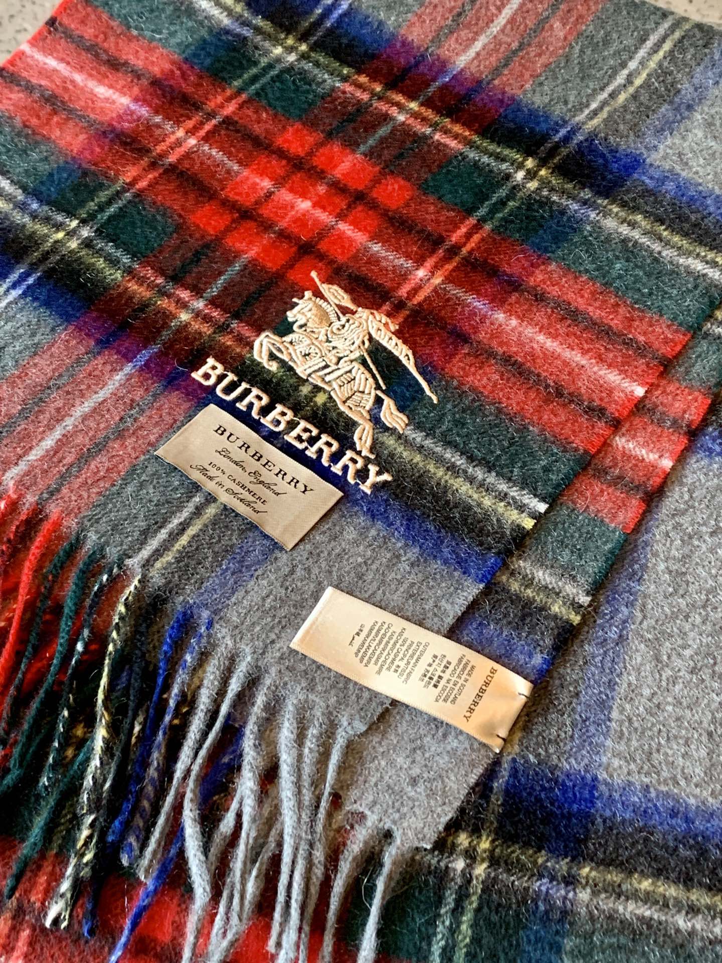 Кашемировый шарф Burberry - 30 см - 195 см - 1