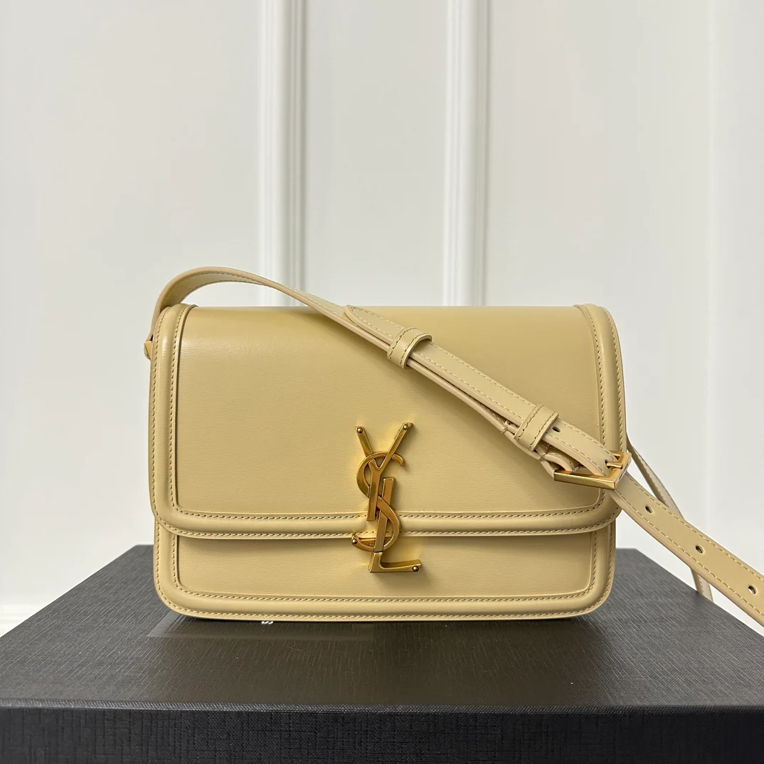 YSL Box Saint Laurent Tofu Bun Medium Apricot