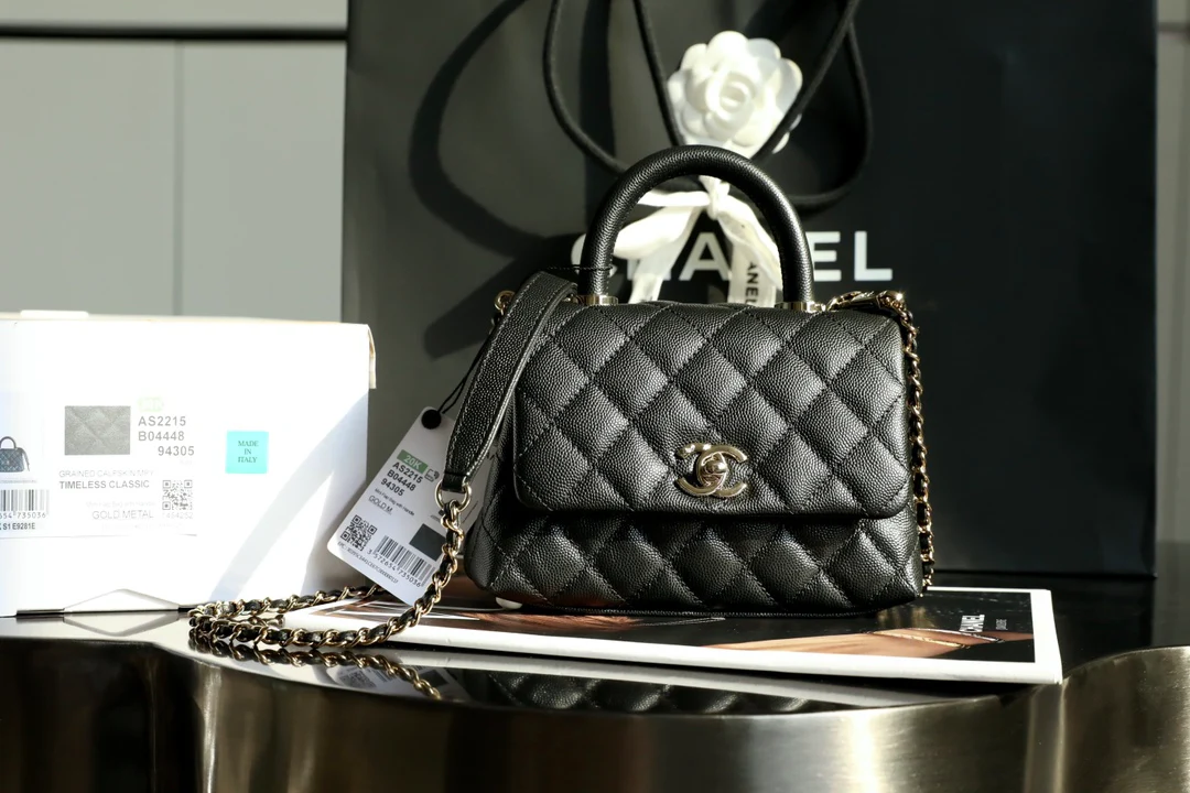 Chanel Coco Handle Classic Style - Black - Mini