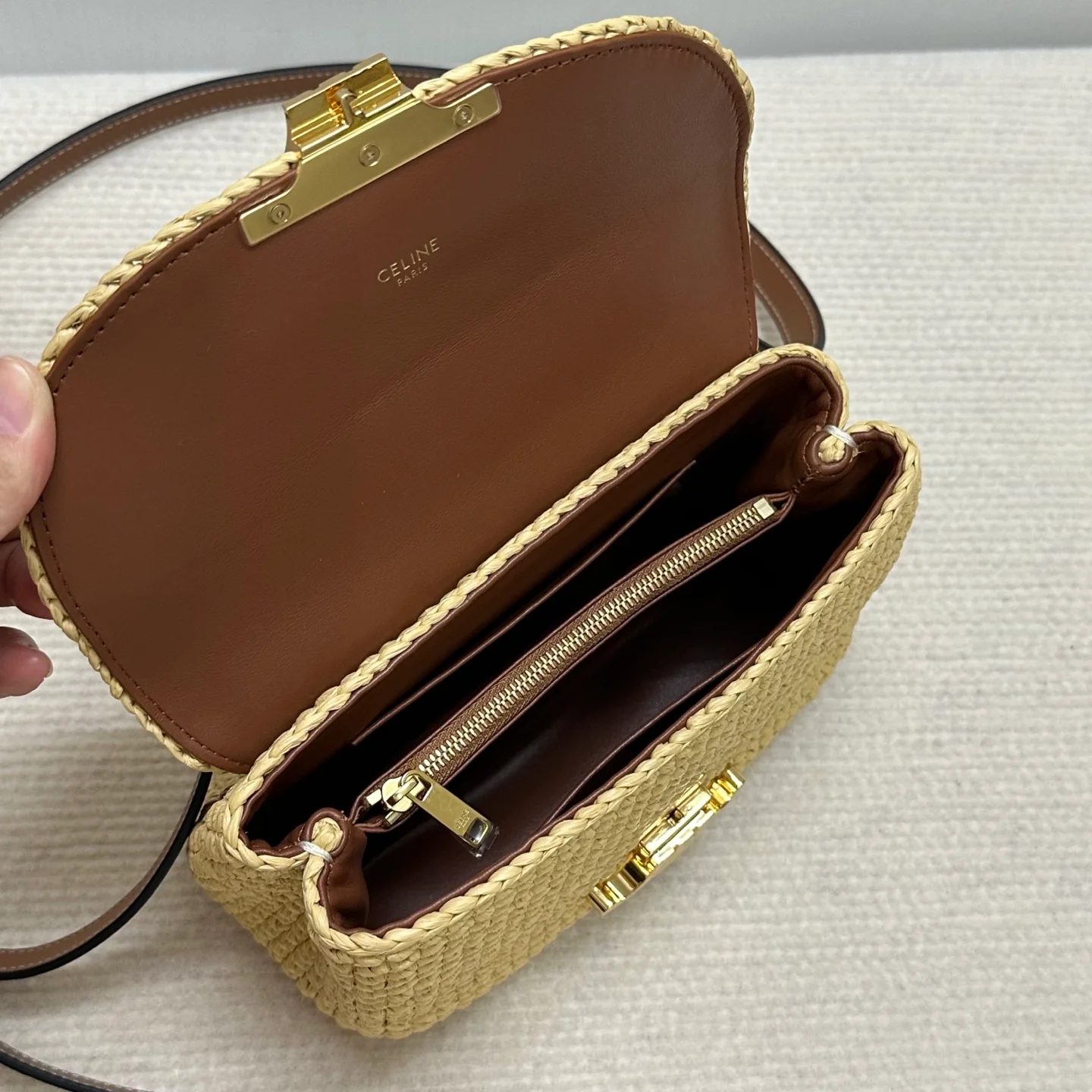 Плетеная сумка Celine-teen-nino