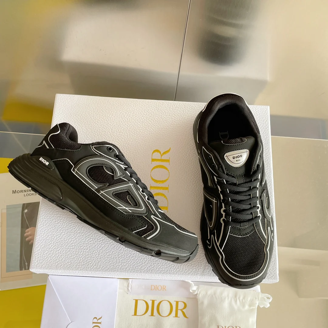 Кроссовки Dior серии B30 - Массивные кроссовки - Черные