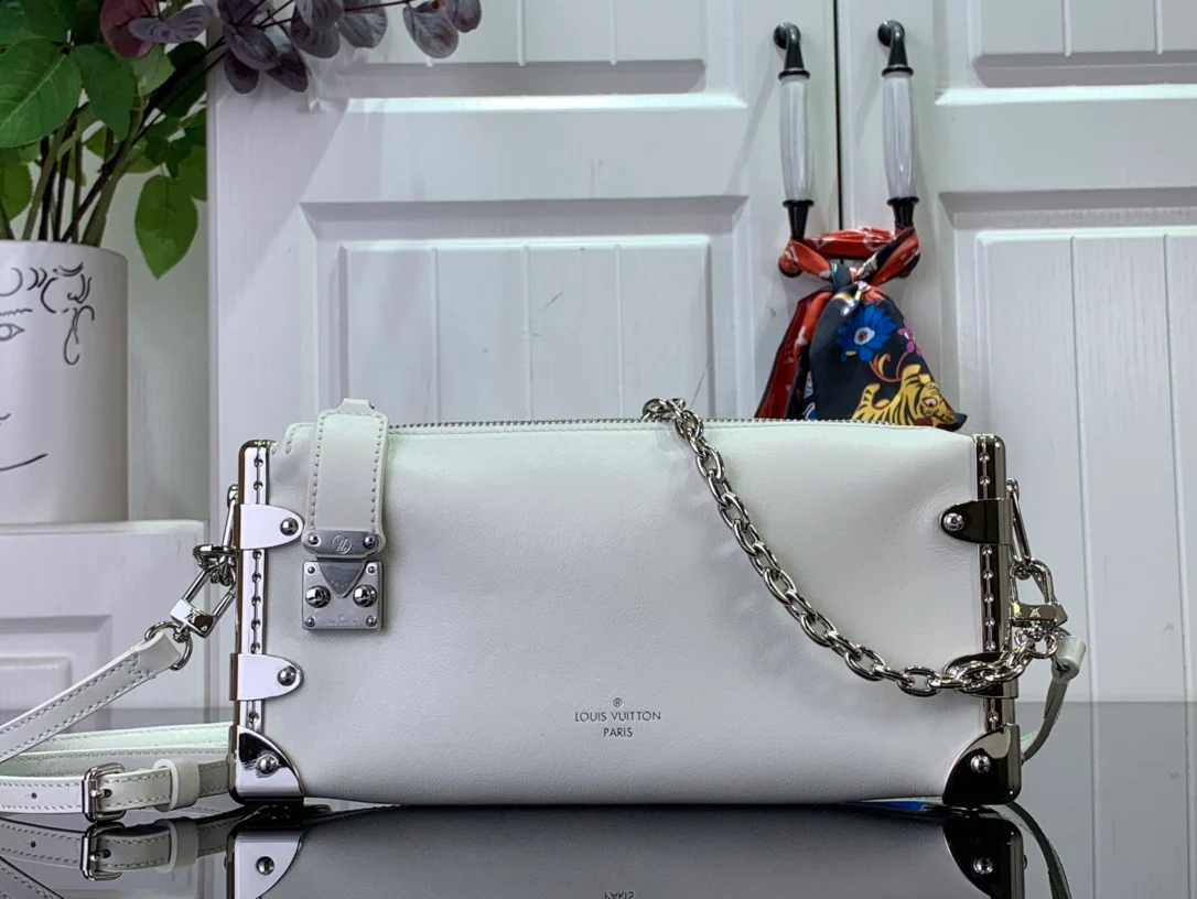 m25445-LV-тонкая сумка-мешок с цепочкой для бокового багажника, белая