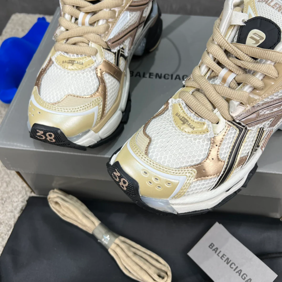 Кроссовки Balenciaga Runner - унисекс - розовое золото