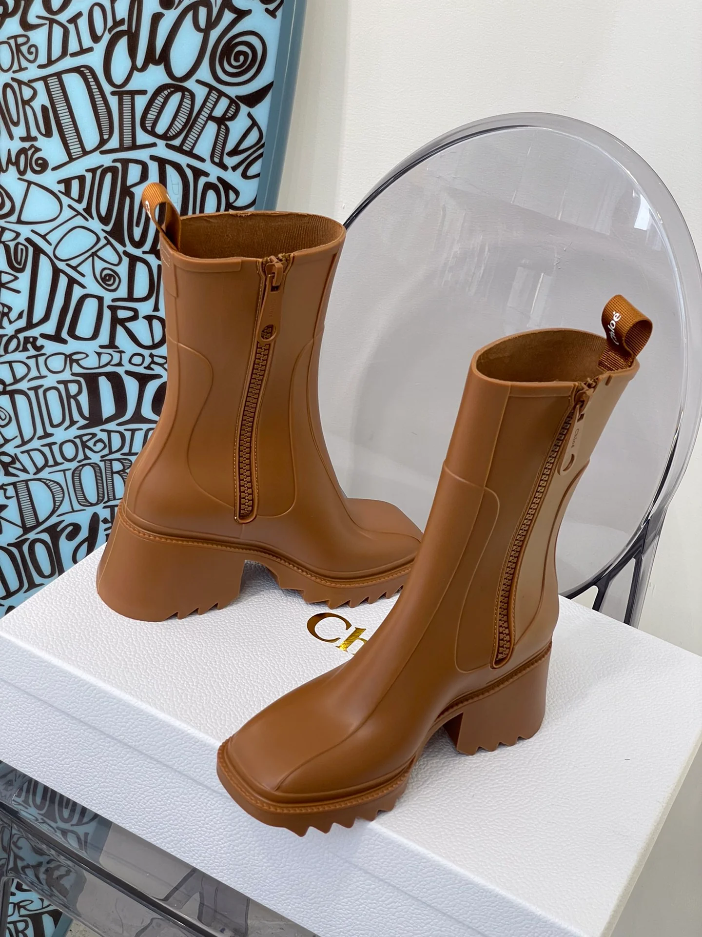 Обувь Chloe - Резиновые сапоги на платформе Chloe