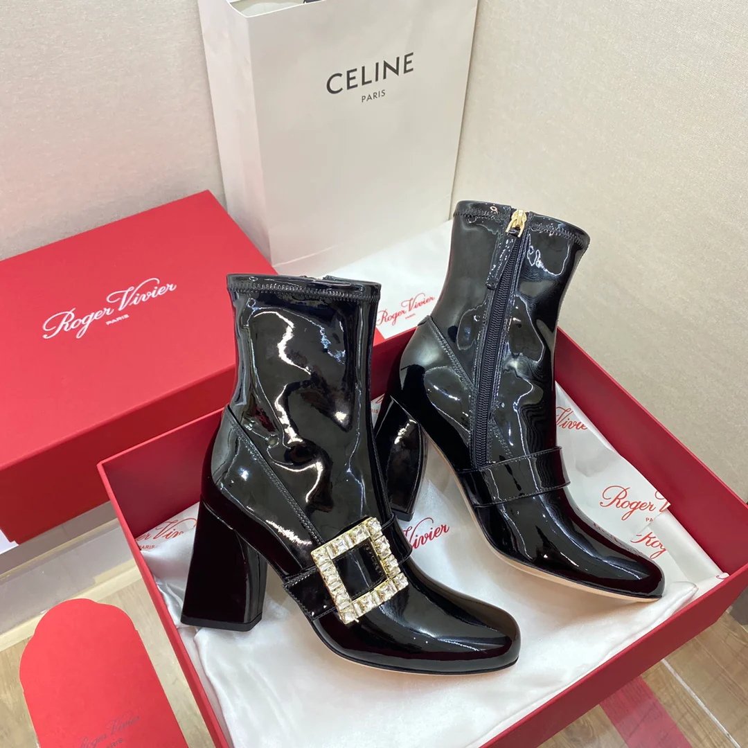 RV - Туфли на высоком каблуке с кристаллами Swarovski