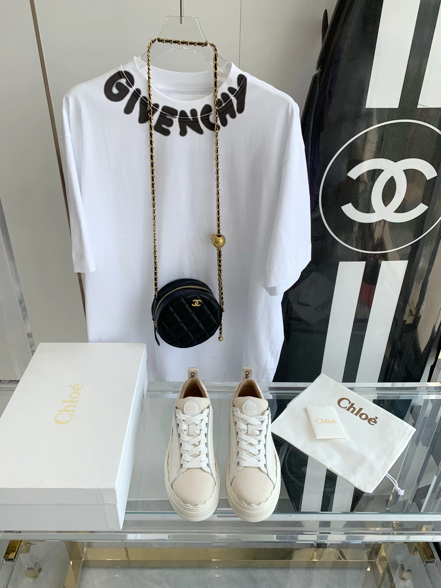 Белые кроссовки Chloe на платформе, повседневная обувь, размеры 35-40.