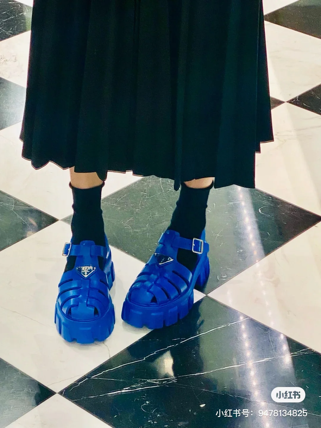 Prada - Синие сандалии