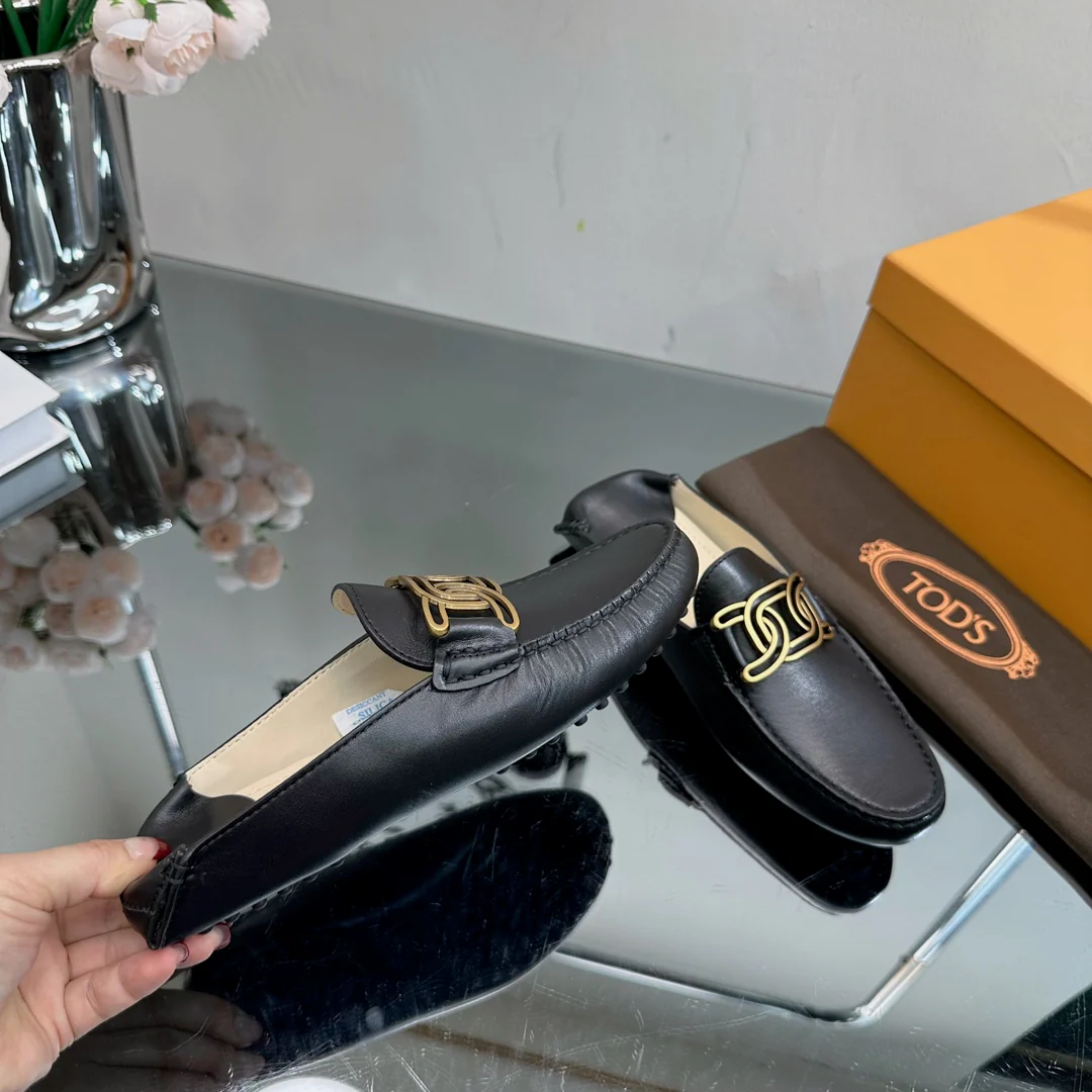 Tods - Лоферы - Полуботинки, металлик черный