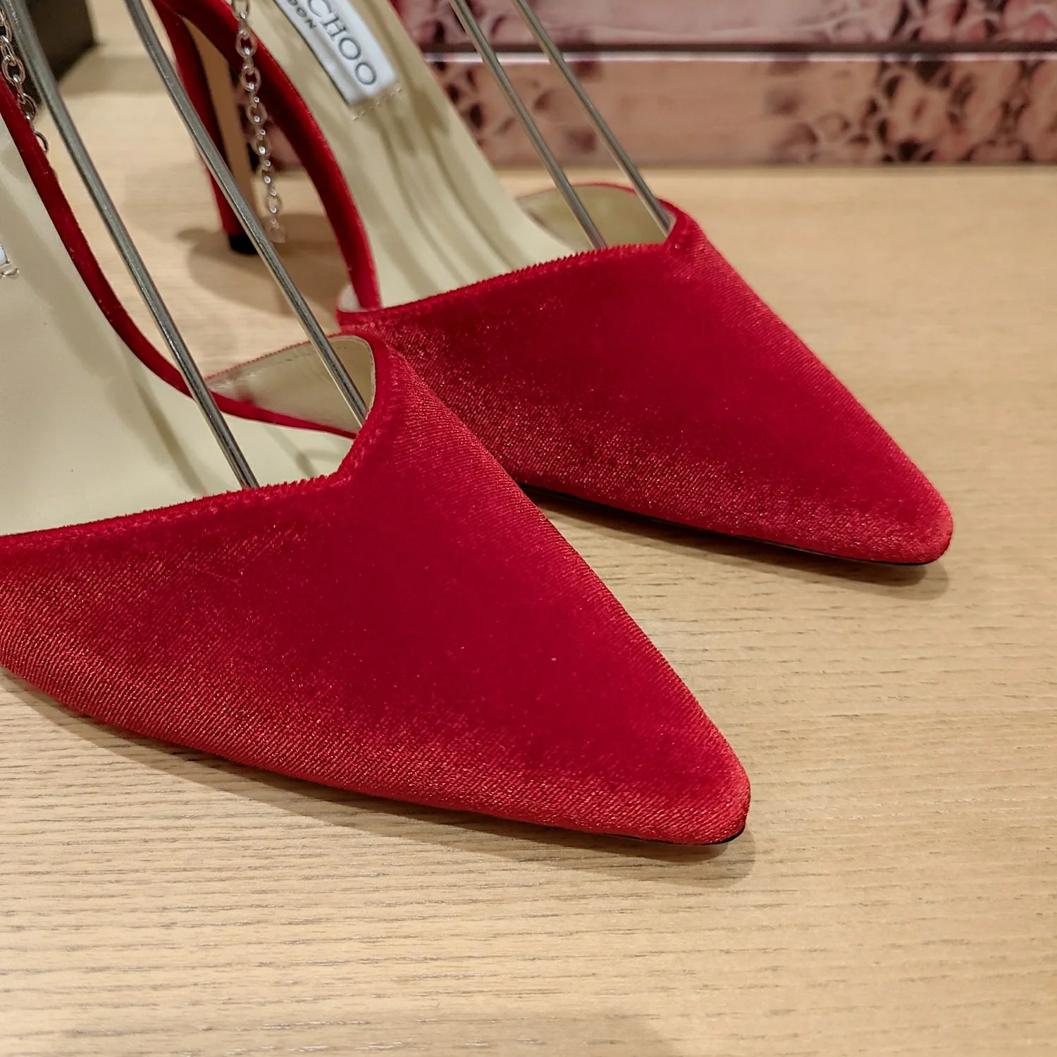 Сандалии на высоком каблуке Jimmy Crystal Chain