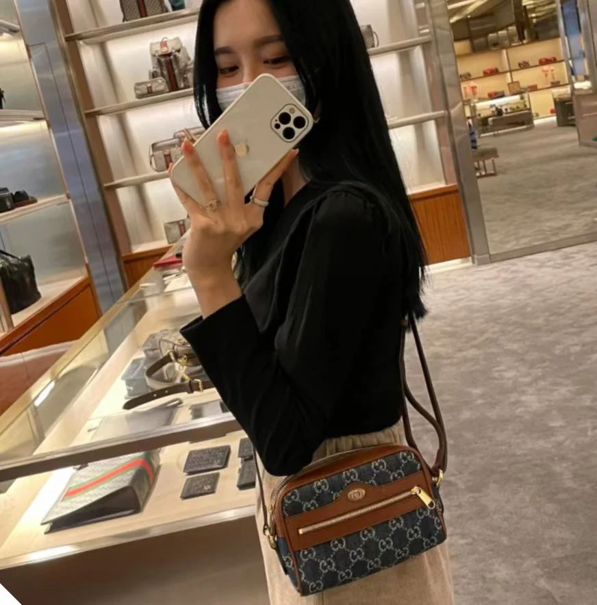 Gucci-牛仔丹宁相机包