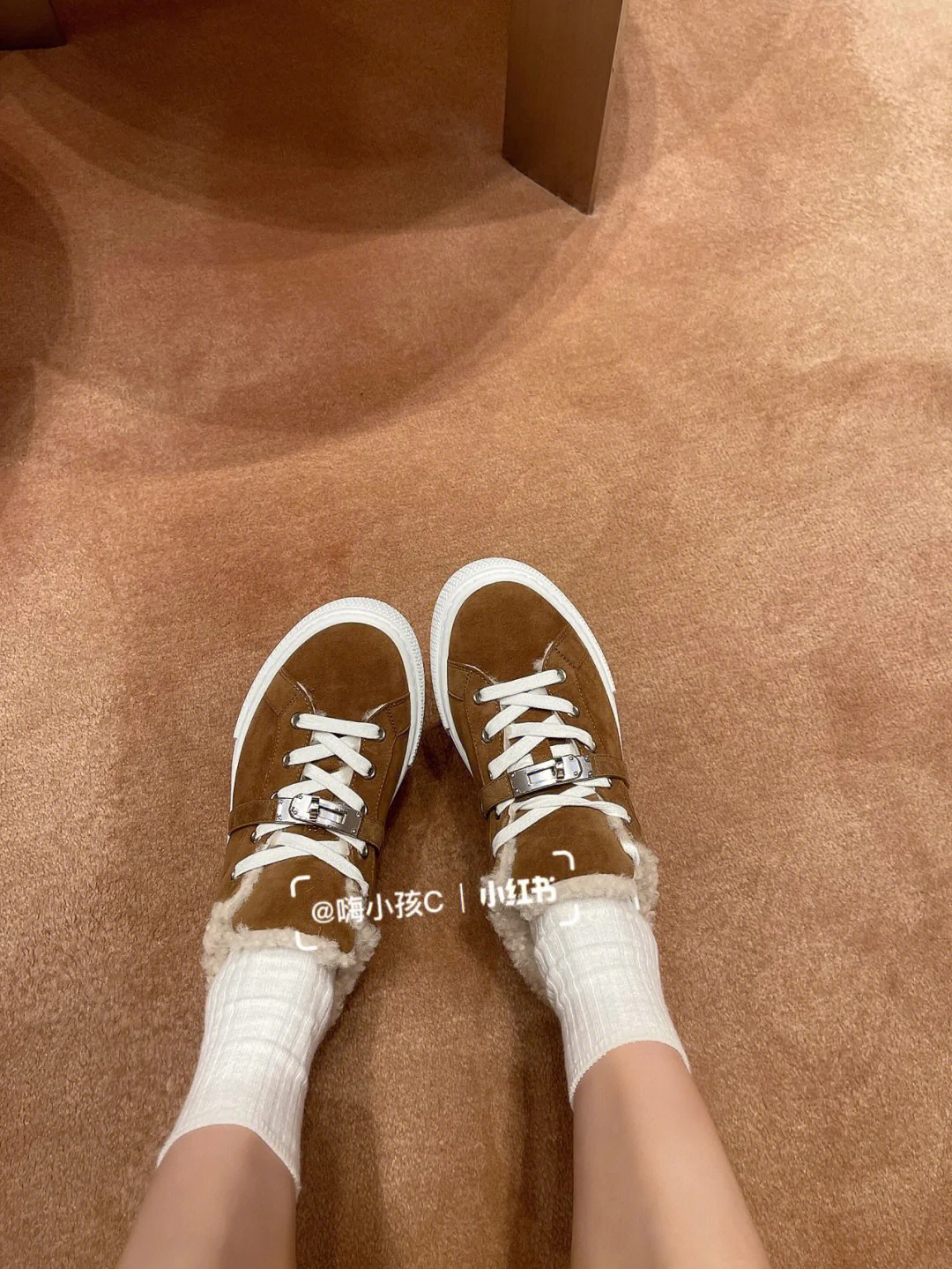 Высокие шерстяные кроссовки Hermes Kelly, низкие кроссовки унисекс, коричневые