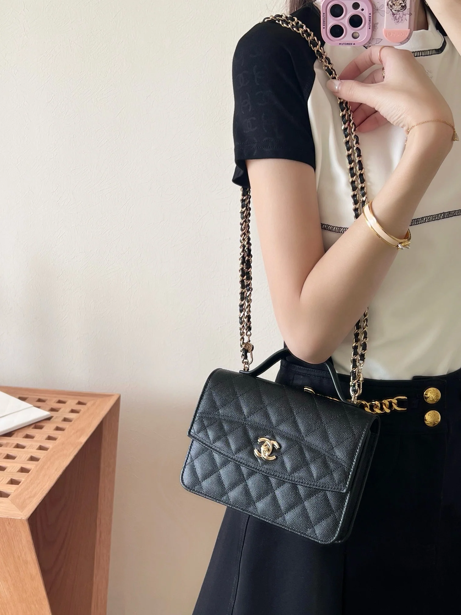 Рюкзак Chanel 25c Mailman - черный