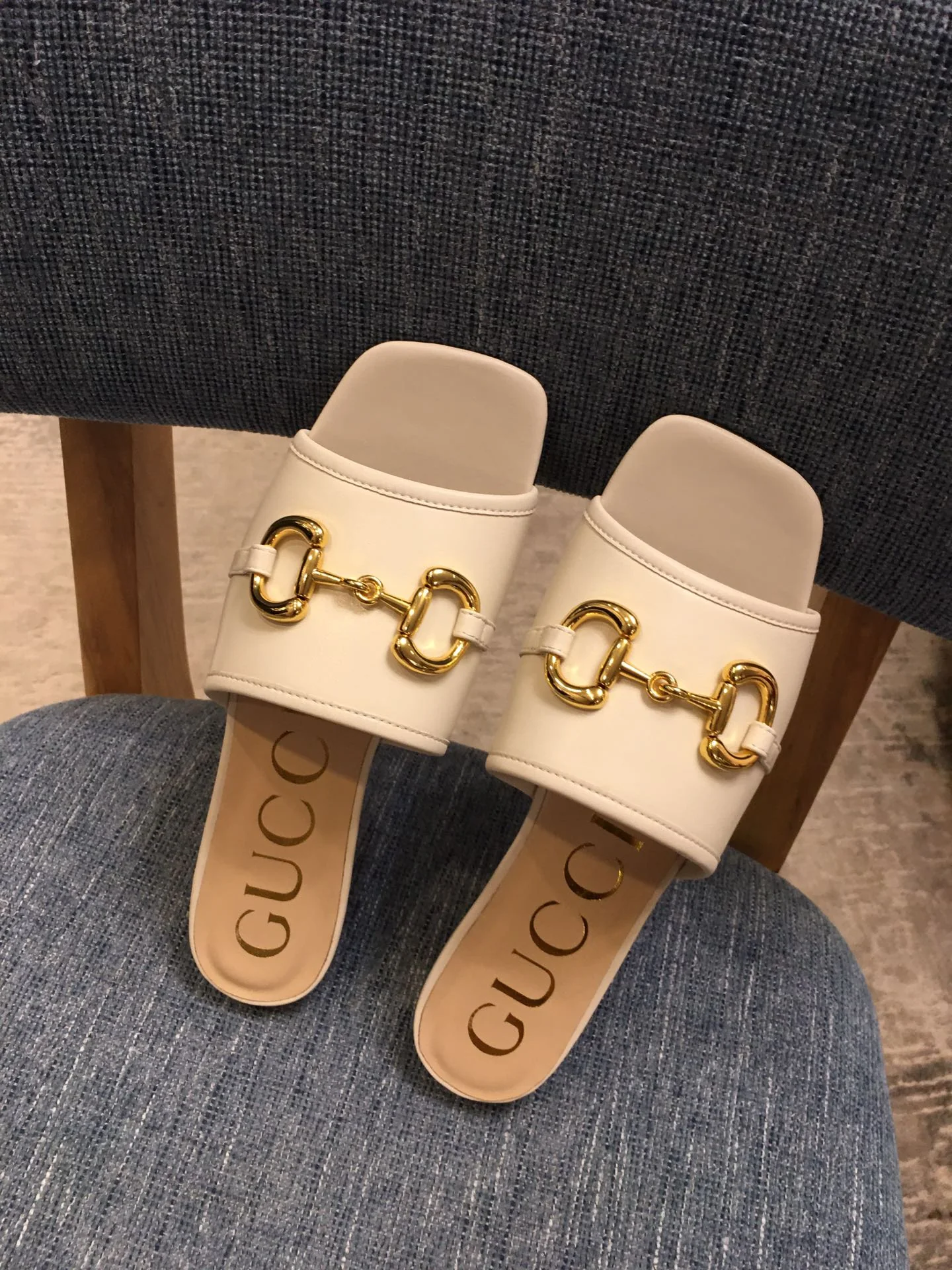 Gucci - Металлическая цепочка - Квадратный носок - Тапочки