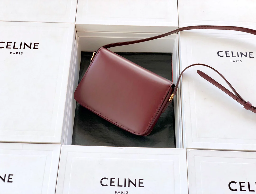 Сумка Celine Triomphe из телячьей кожи - подростковая - 18 - 5 см