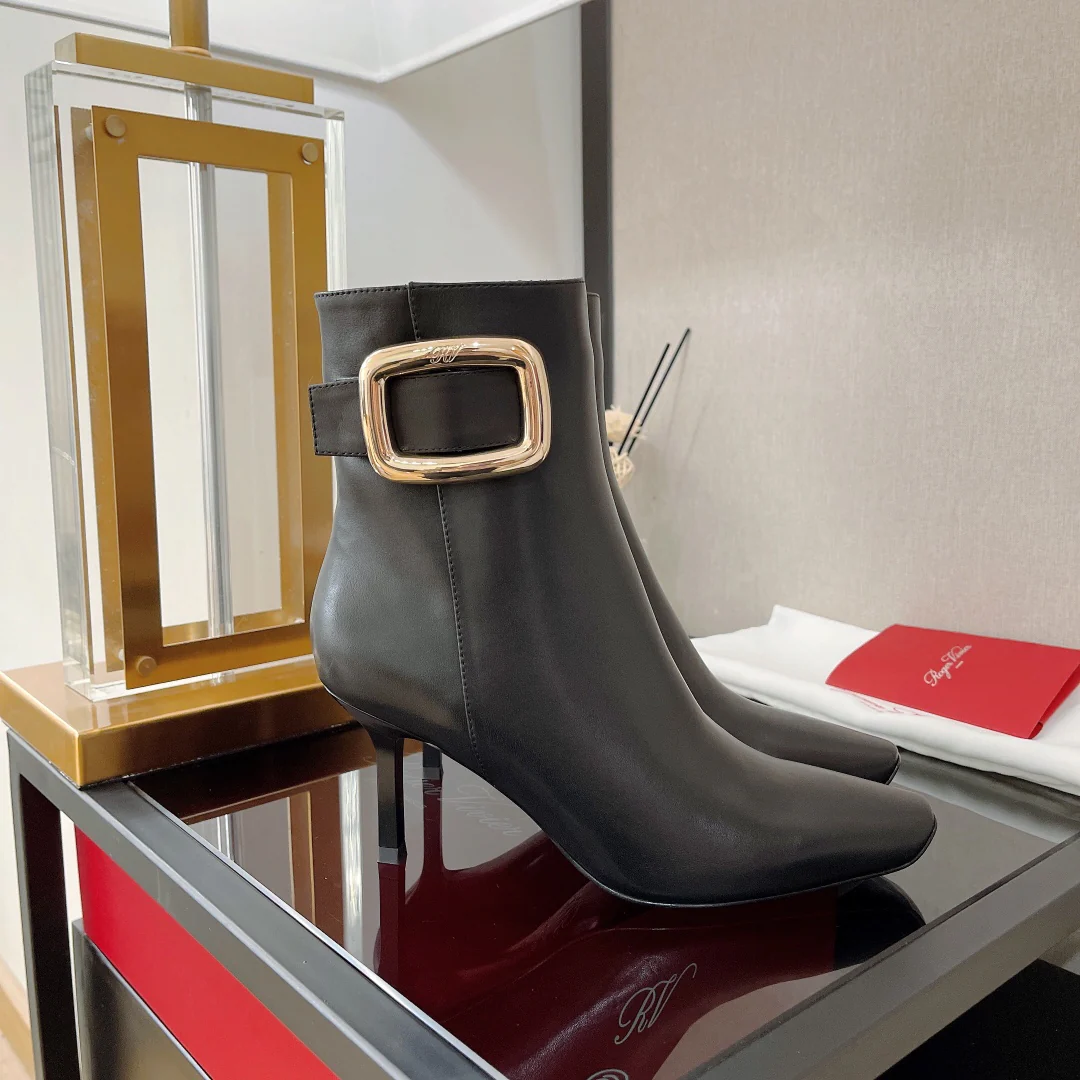 Обувь RV - Новинка сезона осень/зима 2022 - Ботильоны на шпильке - Черные