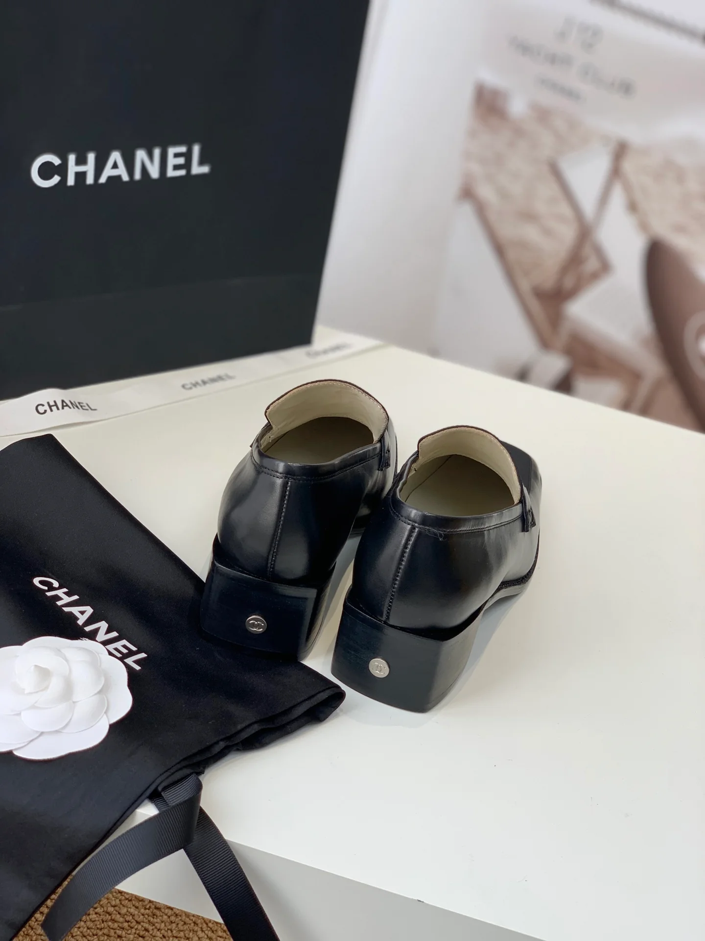 Chanel - Винтаж - Квадратный носок - Низкий каблук - 2