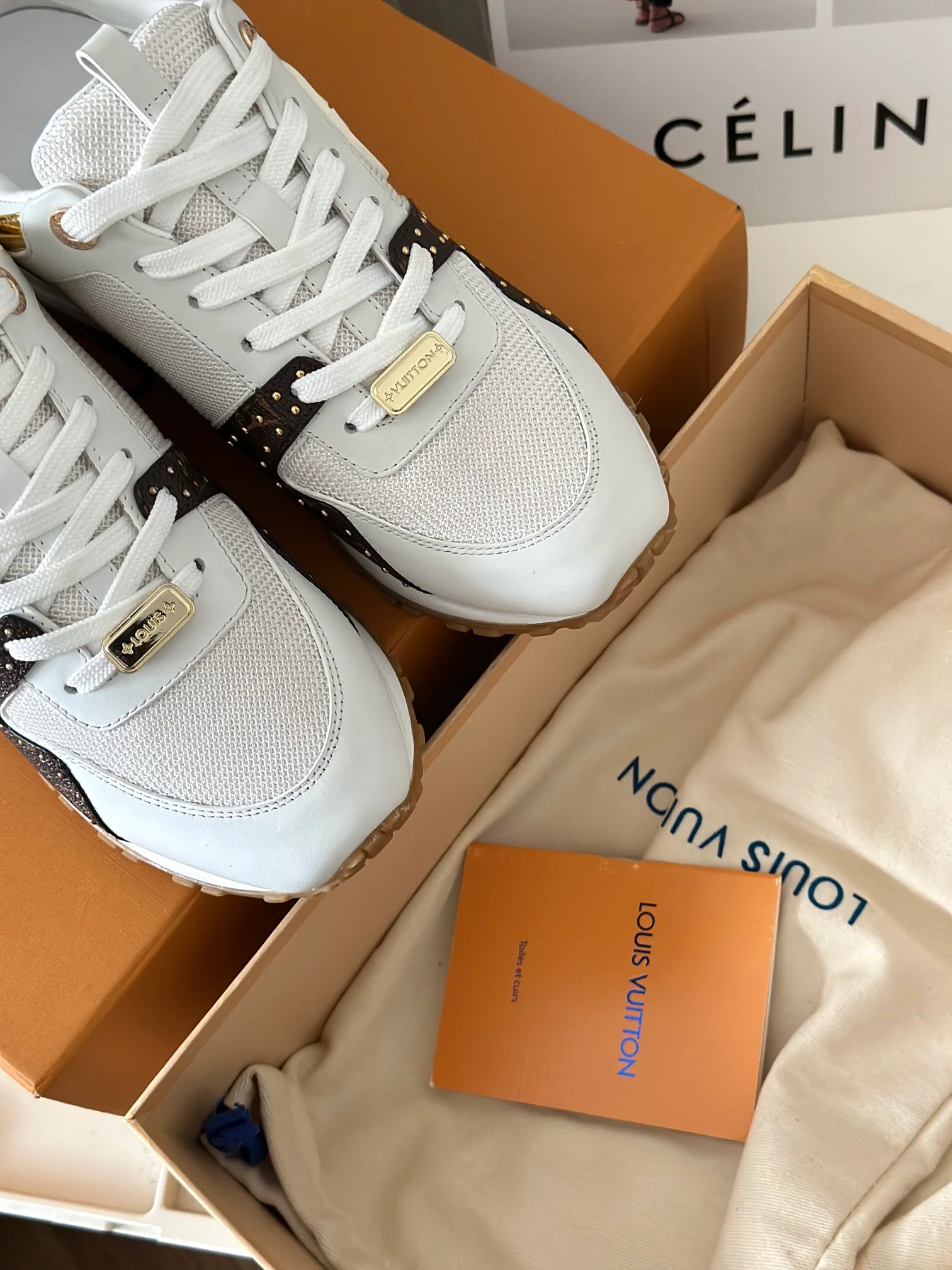 Кроссовки LV Runaway - серия Milk Tea Brown - модель 1