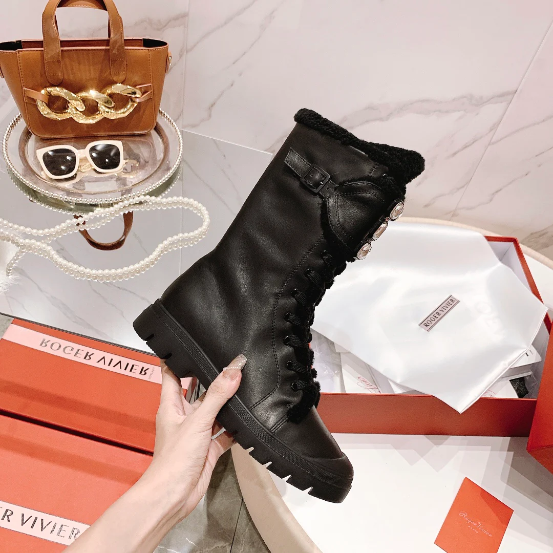 Обувь RV - ботинки Dr. Martens средней высоты - черные