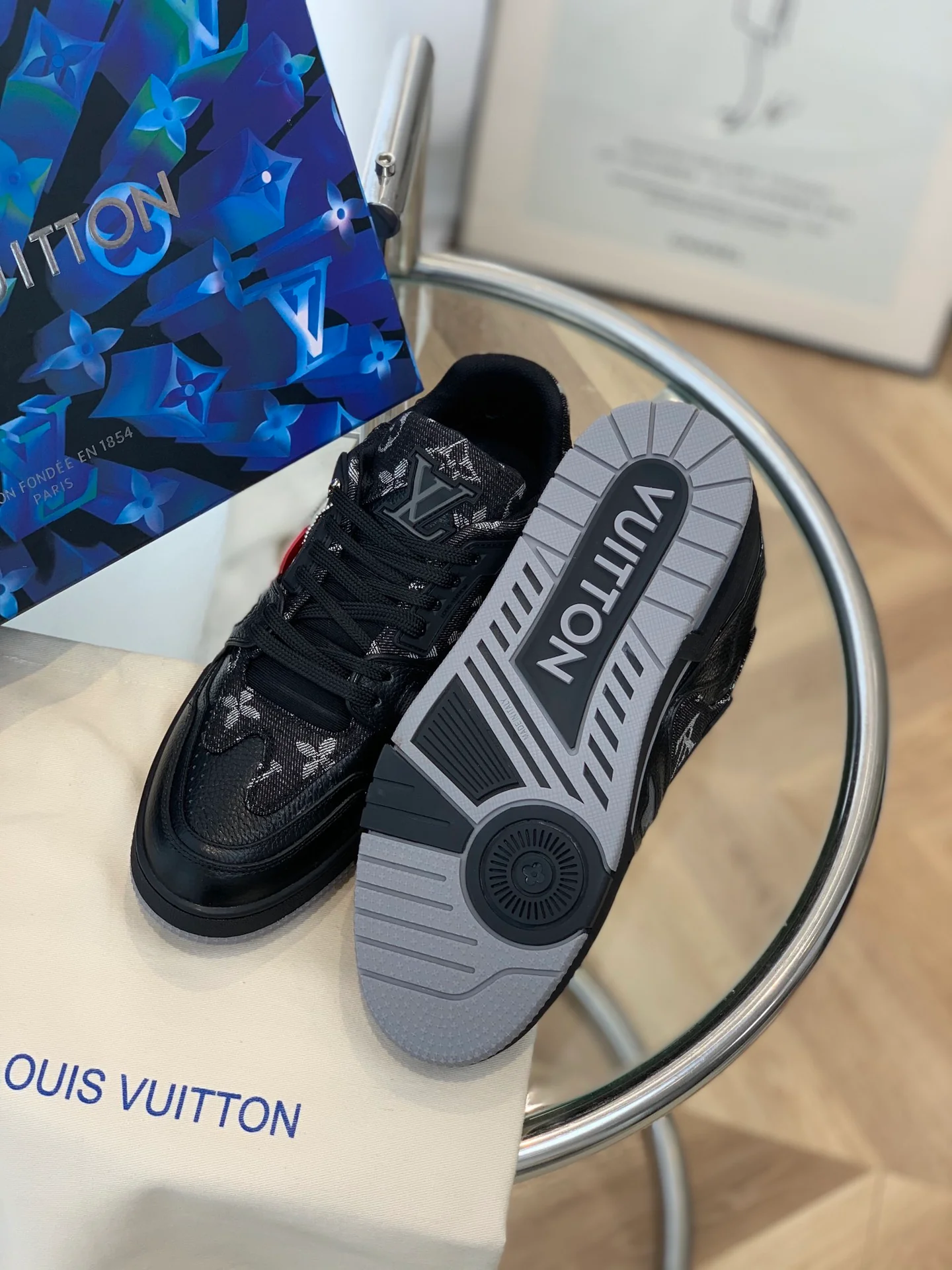 Кроссовки LV Trainer Series - Унисекс - Монограмма, черный