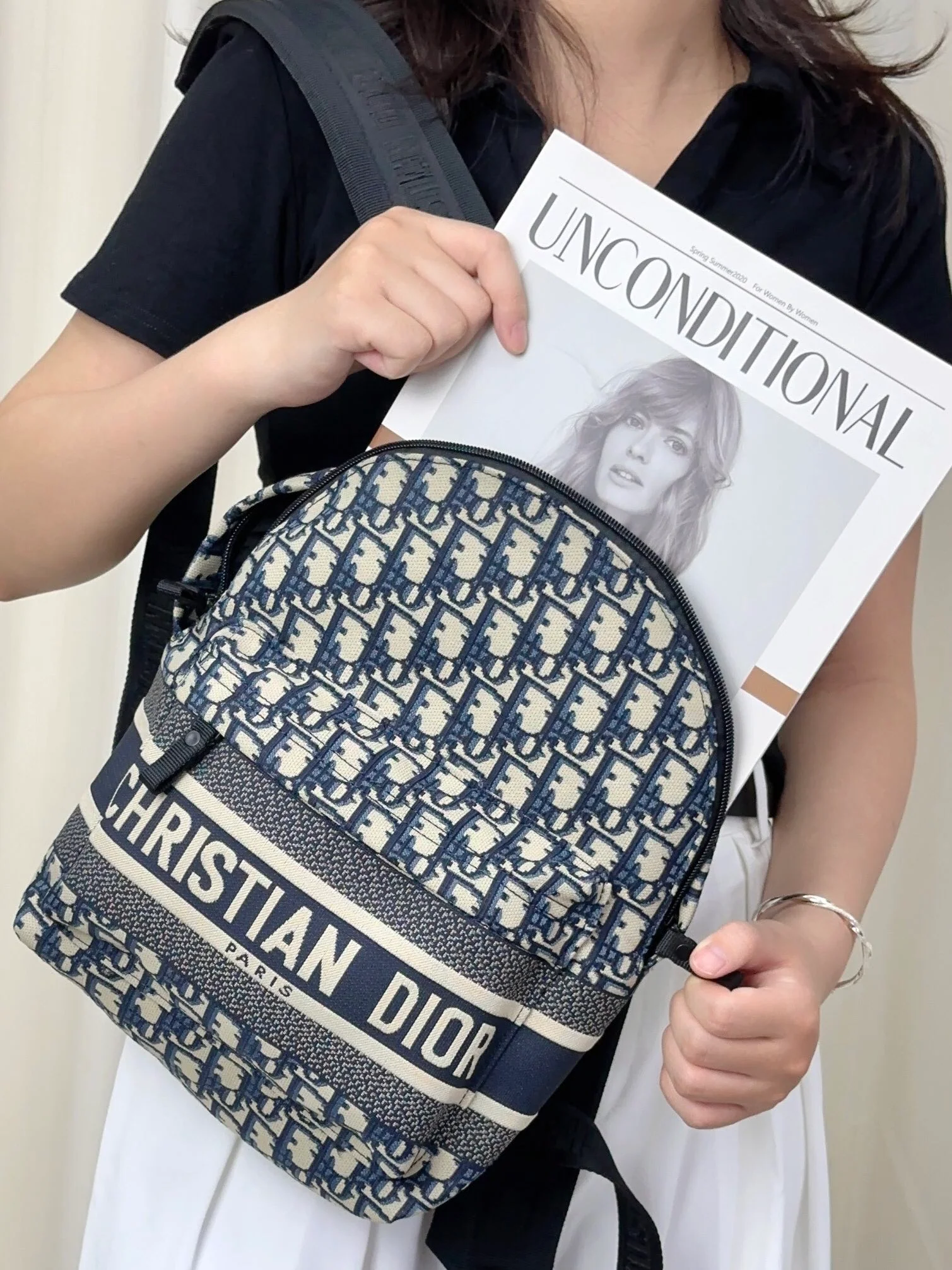 Рюкзак Dior для путешествий - синий - маленький