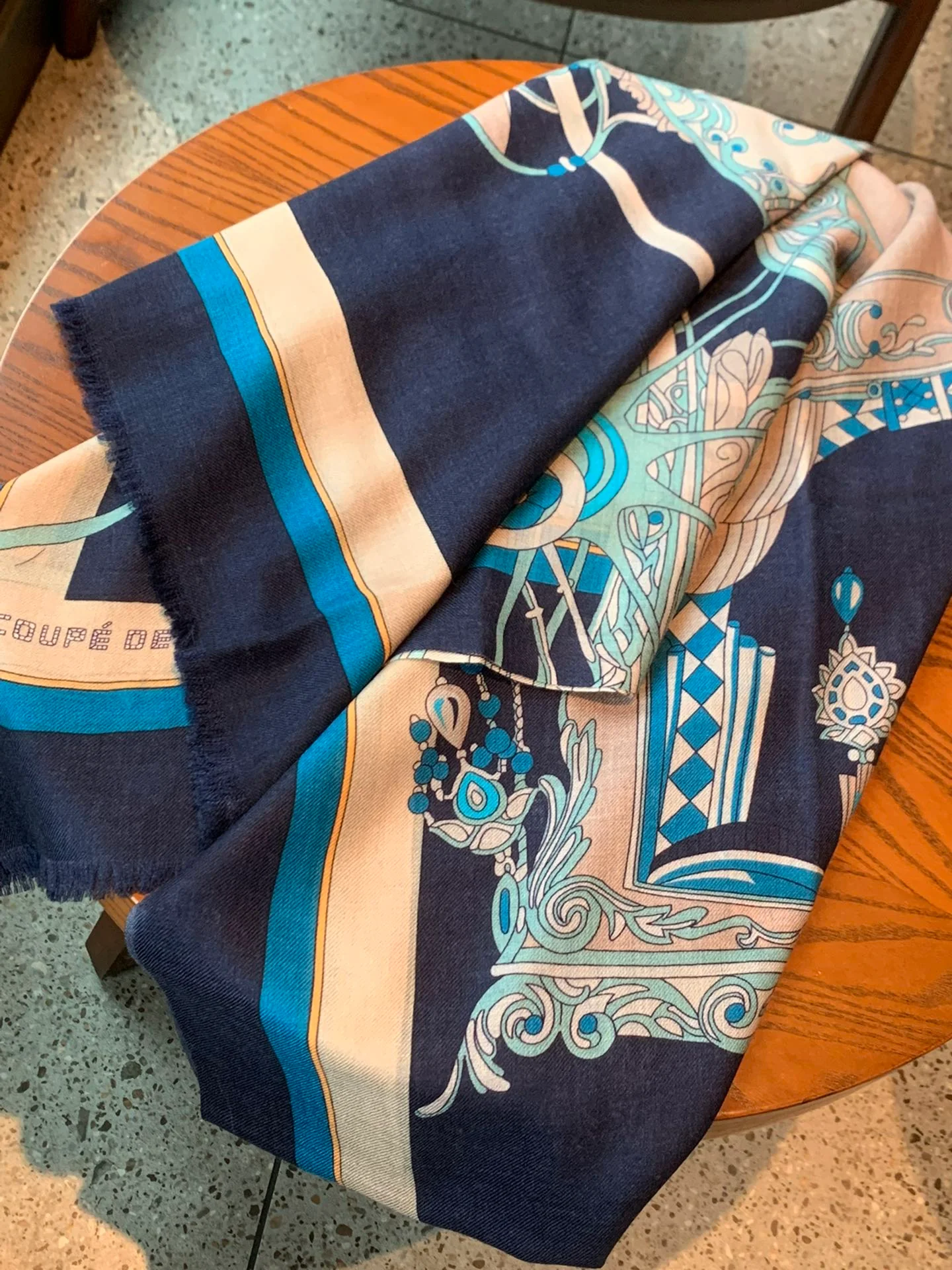 Кашемировый шарф Hermes - 110 см - 200 см - 100 см - Кашемир премиум-класса - 1 шт.