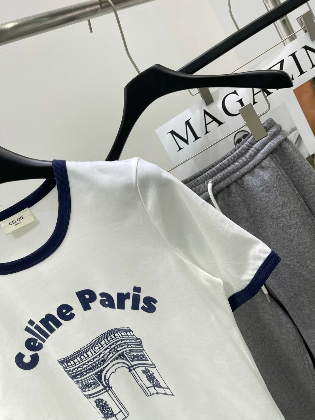 Celine-2403 - Новая футболка с принтом Триумфальной арки