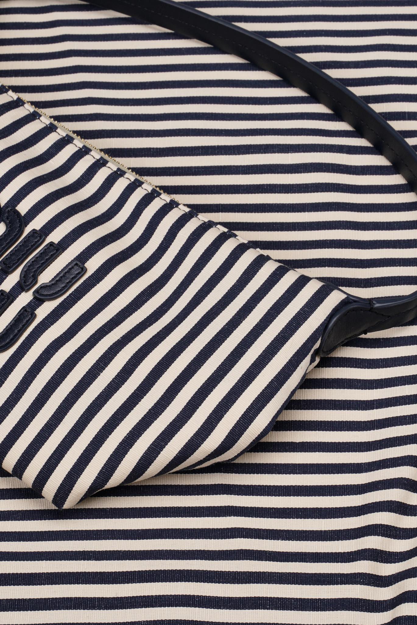 Косметичка/сумка для ланча Miu Miu из жаккардовой ткани - темно-синяя