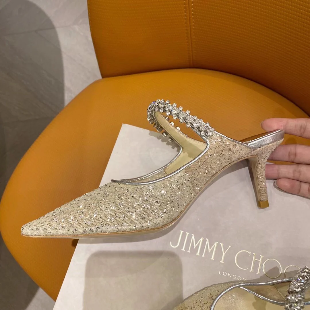 Коллекция Jimmy Mesh Sequin - Туфли с острым носком