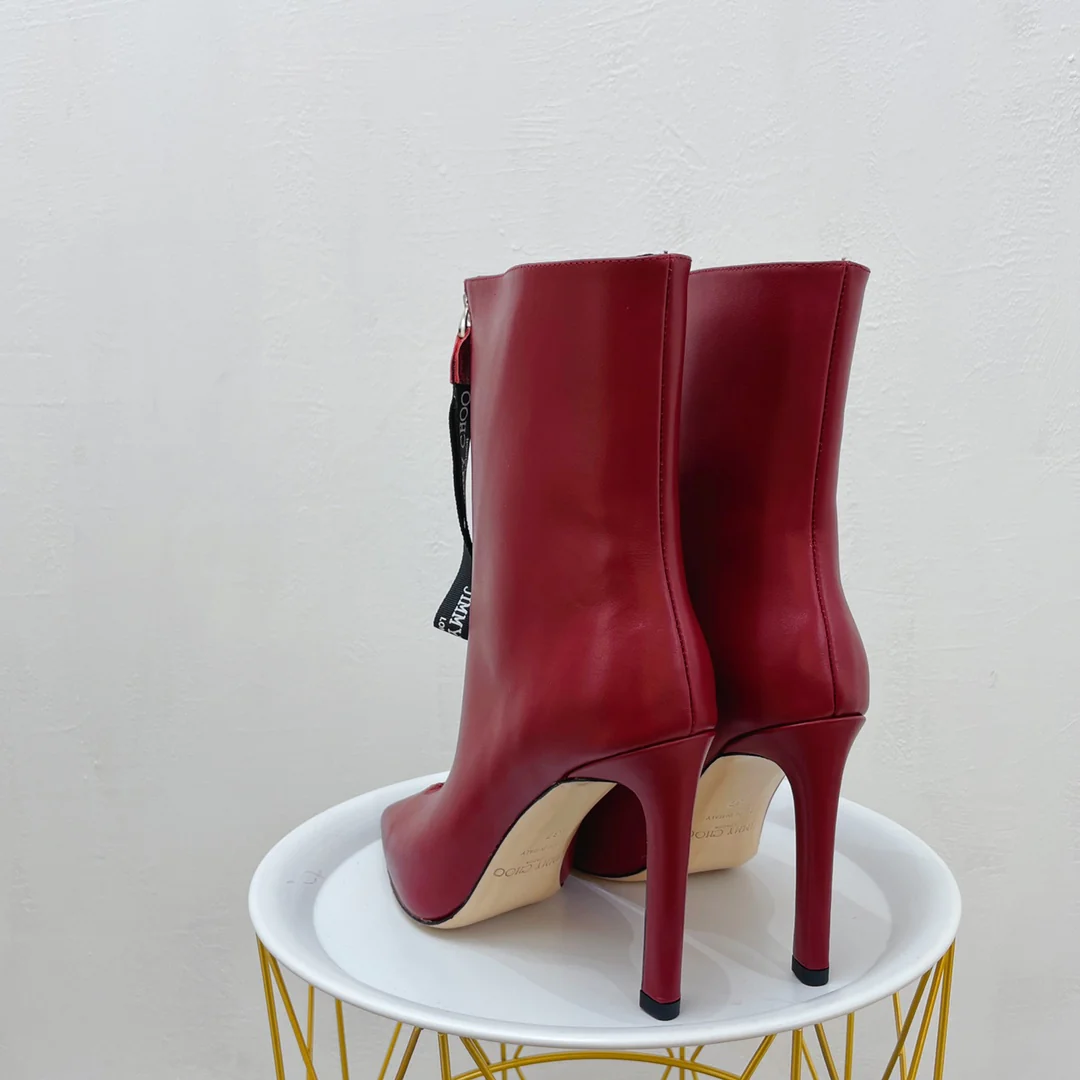 Новинка сезона осень/зима 2022 от Jimmy - Ботильоны на шпильке - Красные