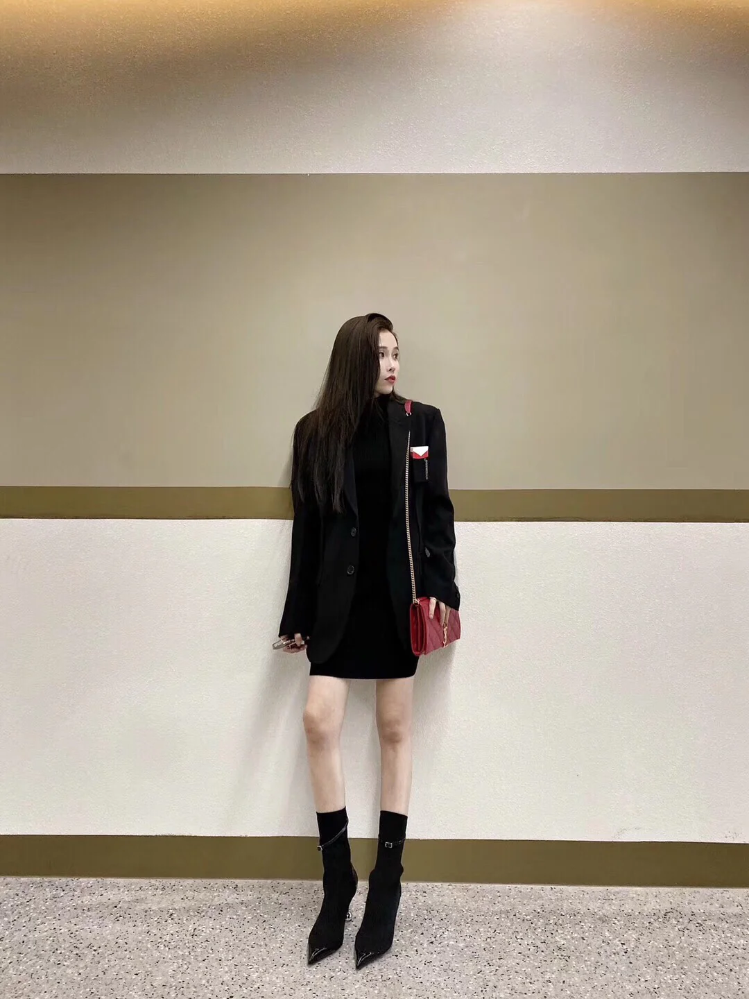 Сумка YSL-Becky из овечьей кожи с ромбовидной стёжкой и цепочкой - 2 шт.