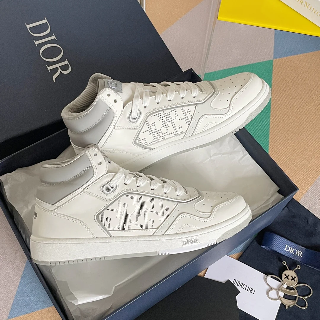 Кроссовки Dior B27 Series - Monogram Low-Top - Парные - Белые