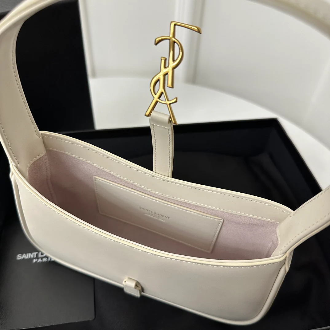 Кожаная сумка через плечо YSL Le 5 A 7 - Мини - Белая