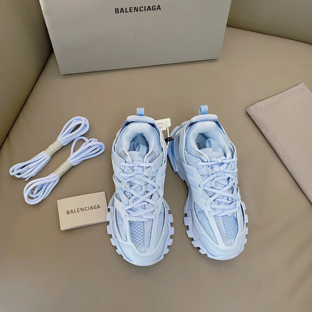 Кроссовки Balenciaga Track 3-0 на массивной подошве для пар - серия Rainbow, версия с золотой этикеткой - размеры 35-56