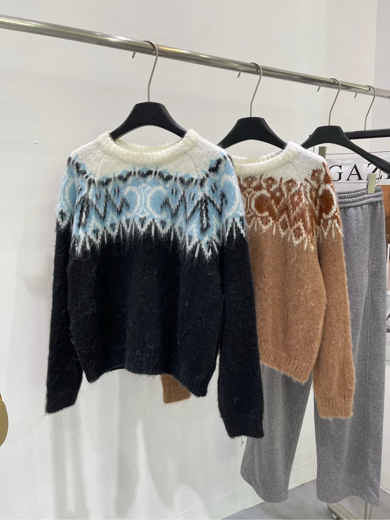 Свитер Celine-2403 Triumph из мохера с ромбовидным узором