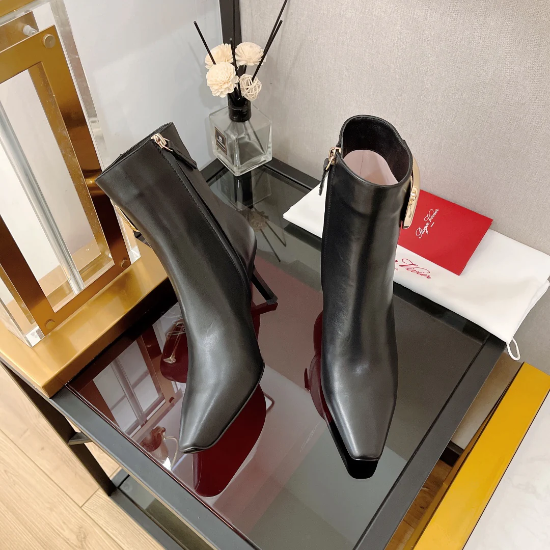 Обувь RV - Новинка сезона осень/зима 2022 - Ботильоны на шпильке - Черные