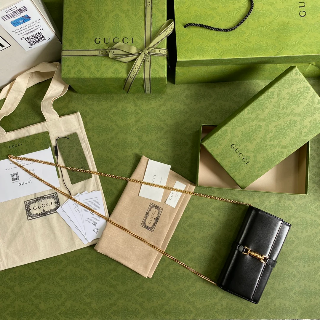 Новая сумка Gucci Jackie из серии 1961 с цепочкой - 3 шт.