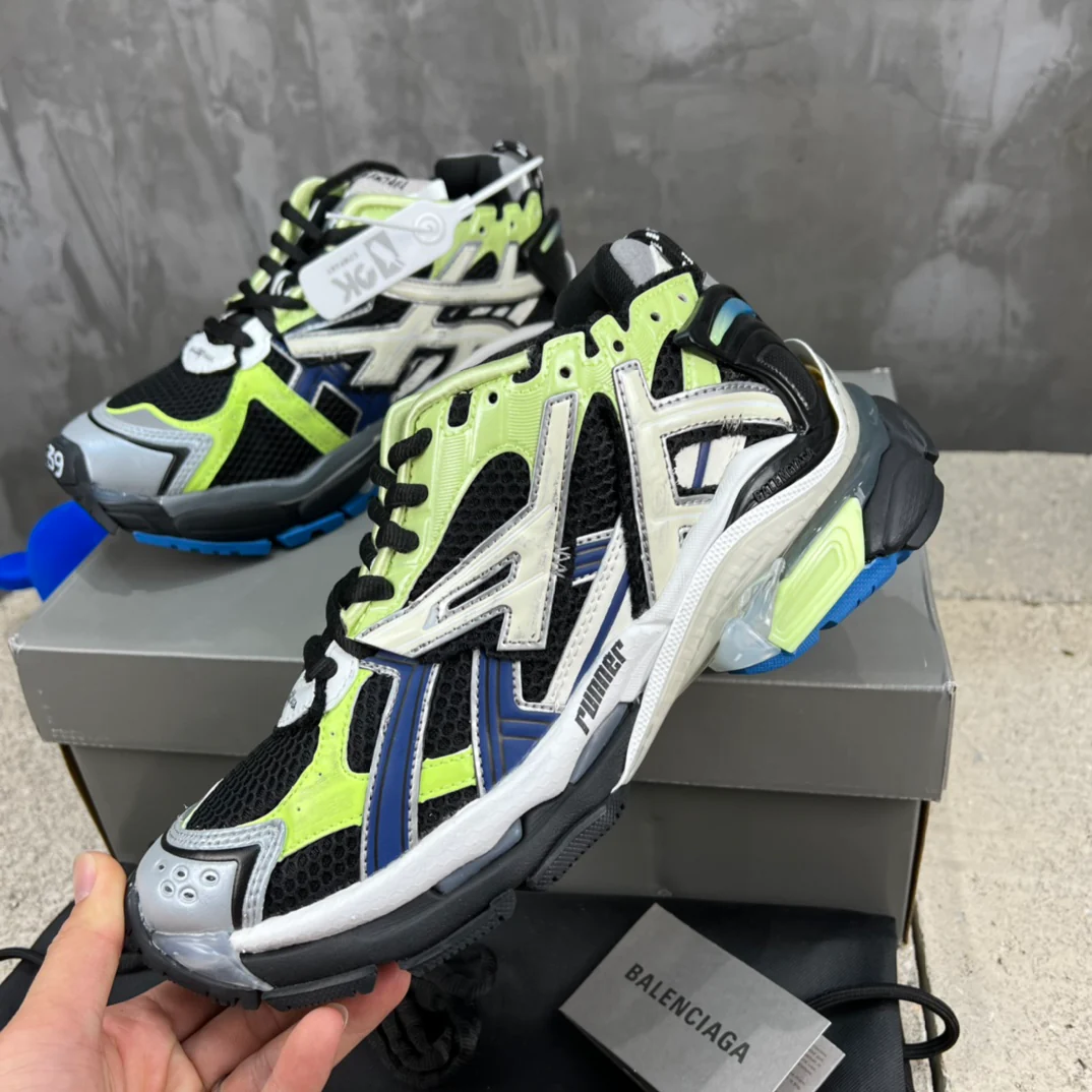 Кроссовки Balenciaga Runner - унисекс - ярко-желтые