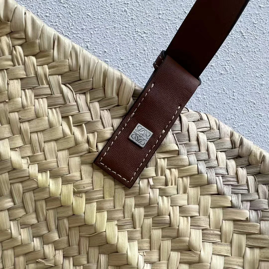 Соломенная сумка Loewe - 33 см - Маленькая - Коричневая