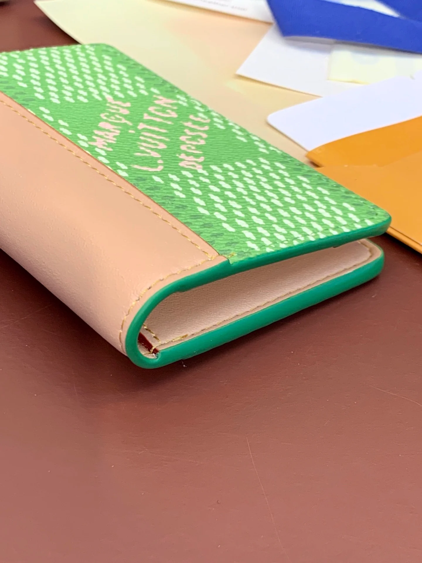 LV-n40632-Карманный кошелек с клетчатым узором