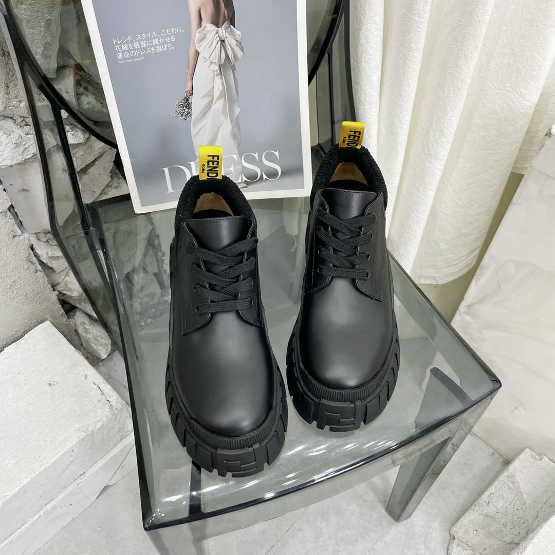 Туфли на платформе Fendi - черные