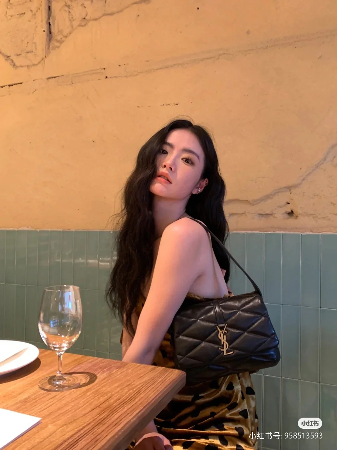 Сумка через плечо YSL-le-57 - черная